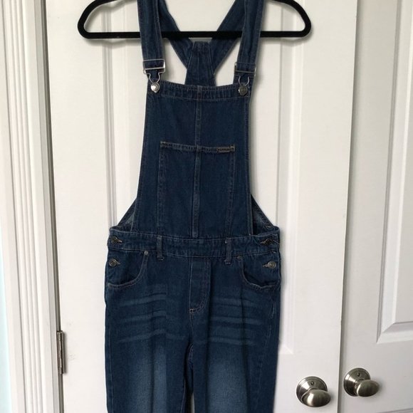 Buffalo David Bitton Ashley Dark Wash Denim Bib Overalls - Picture 5 of 8